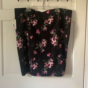 a.n.a Cotton Spandex Floral Skirt. 3X NWT